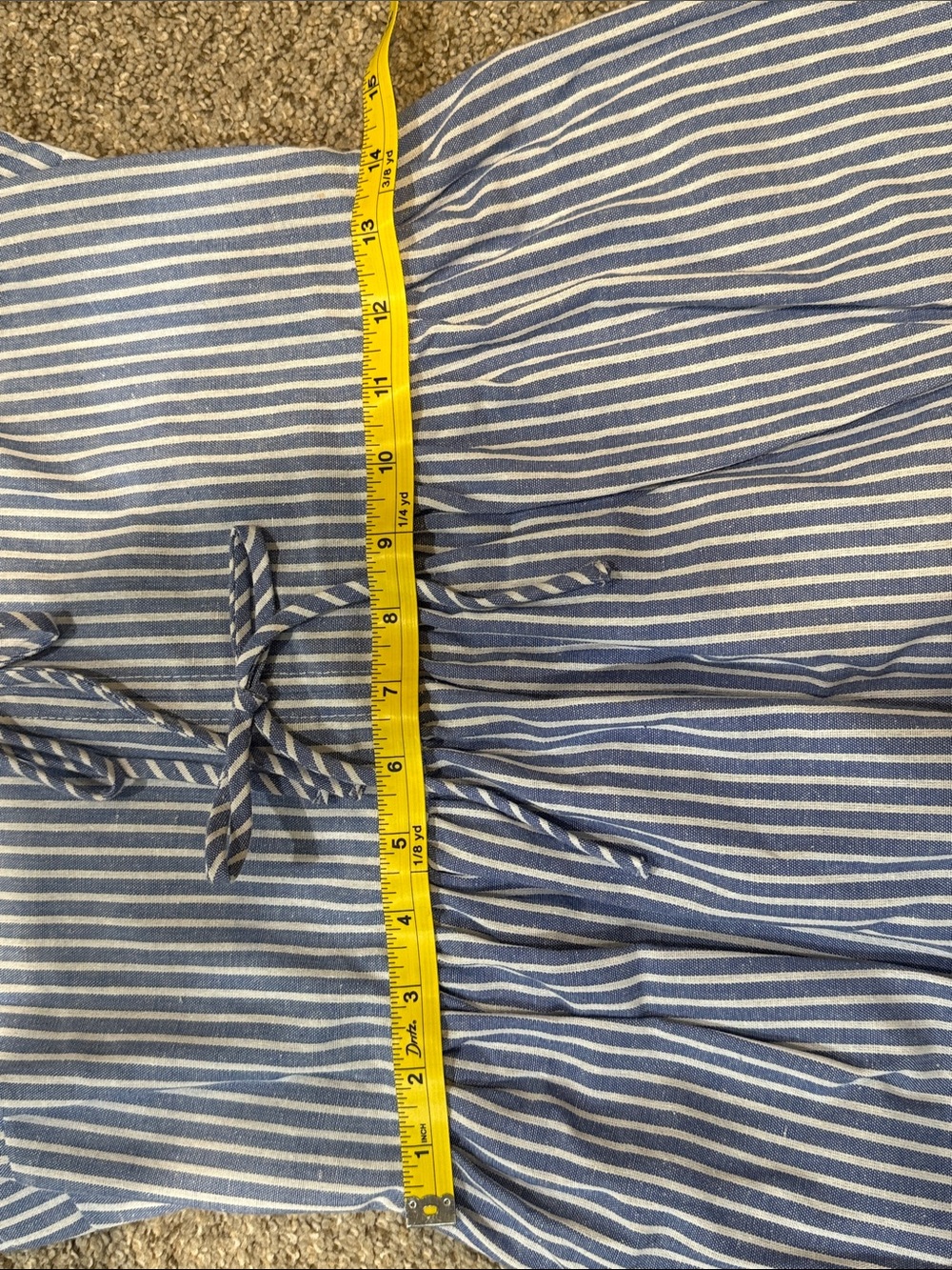 Striped Bow Front Dress - Picture 9 of 10